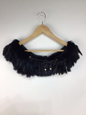 Sciarpa pelliccia nera con