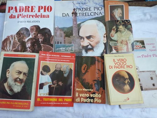 Lotto libri padre pio - 8, di