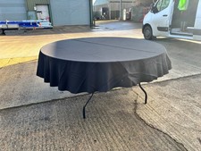 tovaglie rotonde lino nero x