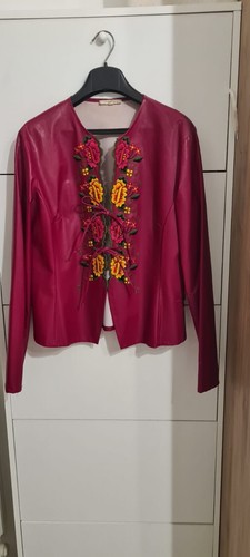 Giacca ecopelle rossa - giacca, di