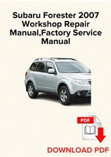 Subaru Forester 2007 Manuale