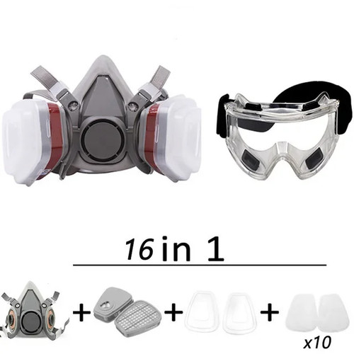 Maschera gas mezza - mezza, 6200
