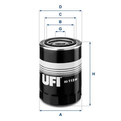 Filtro olio ufi 113 00 - filtro,