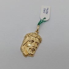 CIONDOLO MEDAGLIA SACRA VOLTO DI GESU' IN ORO GIALLO 18KT 750 1,65 GRAMMI (8350)