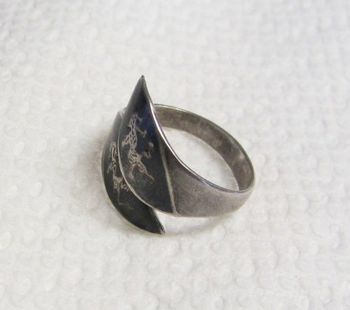 Anello vintage siam niello - anello,