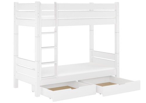 Letto castello bianco per - a,