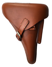 Fondina per pistola tedesca P08 Luger seconda guerra mondiale in pelle rigida