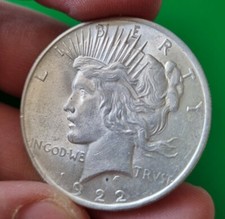 America  Stati Uniti 1 $ Dollaro PEACE Dollar 1922 ALTA CONSERVAZIONE con LUSTRO