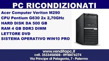 STOCK 10 PC Computer fisso ACER M290 TOWER CPU PENTIUM G630 RAM 4 GB HDD 320 GB