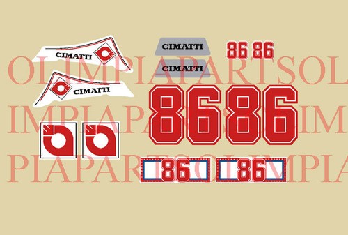 Cimatti 1975 78 - 1975, adesivi