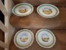 4 Piece Set of Hand Painted