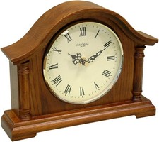 Broken-Arch Walnut Mantelpiece