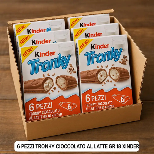 Kinder tronky wafer cacao - 6x,