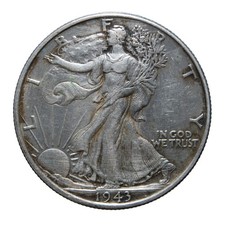 Mezzo dollaro 1943 Libertà che cammina - Philadelphia - Stati Uniti - qBB