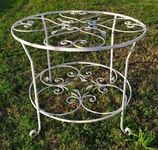 BASE SUPPORTO TAVOLO cm Ø 100 DA ESTERNO GIARDINO IN VERO FERRO BATTUTO A MANO