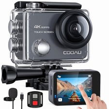 COOAU Action Cam Nativo 4K 60fps 24MP Touch Screen WiFi und  EIS AntiShake