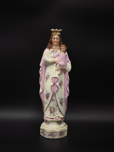 Antica statuina madonna con - antica,