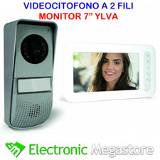AVIDSEN 112266 VIDEOCITOFONO 2 FILI MONITOR 7'' COLORI GAMMA YLVA