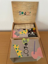 Memphis Zolo giocattolo in legno di Byron Glaser e Sandra Higashi per Moma IMBALLO ORIGINALE NUOVO