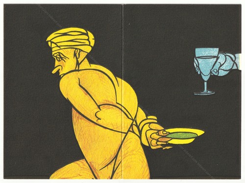 Valerio adami carton - valerio, |