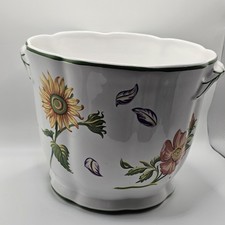 Tiffany & Co Tiffany Petals Floral Design Planter Bowl Vintage 1998 Portugal  7"