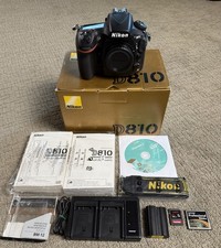 Corpo fotocamera Nikon D810 FX DSLR - cavallo di battaglia professionale, numero di otturatori (24k) + extra