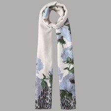 Liu Jo stola denim animalier floreale sciarpa mis. 70X180 art. 2F5077T0300
