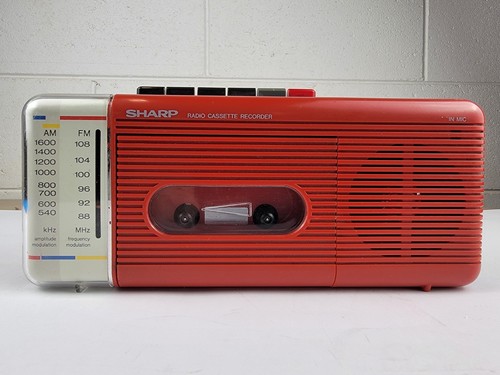 Vintage sharp radio - vintage, cassette