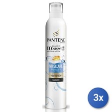 3x Pantene Mousse Balsamo Per Capelli 140 Ml. Micellare