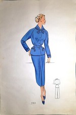 Stampa antica MODA FEMMINILE