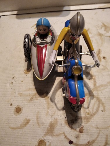 Moto con sidecar latta - moto, sidecar-