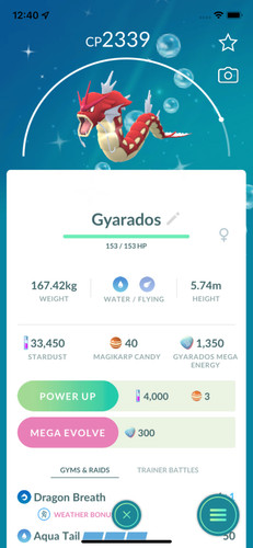 Pokemon gyarados lucido - gyarados,