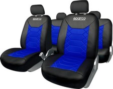 Set completo SPC1016 coprisedili per auto universali nero/blu nido d'ape SPARCO