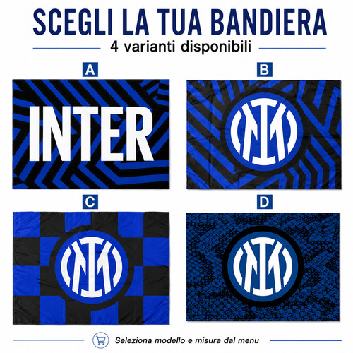 Bandiera inter ufficiale vari - inter,
