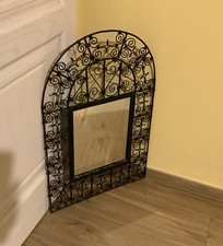 Specchio Da Parete In Ferro Battuto Ad Arco