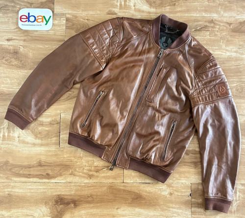 Belstaff tumbled bomber giacca - bomber,