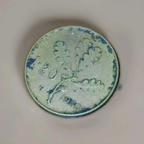 Lire 1970 errore conio - 20,