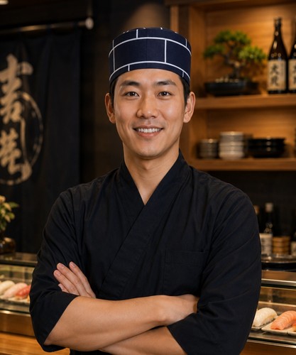 Cappello sushi chef giapponese - cappello,