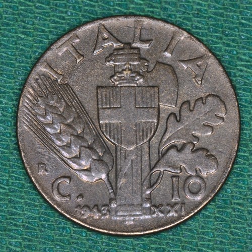 Moneta centesimi 1943 - 10,