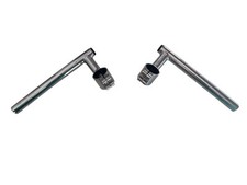 SET 2 MANUBRI COLLARE 34mm PER CAFE RACER PER BMW PER GUZZI MODIFICA MOTO