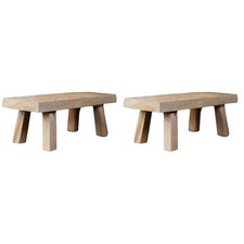 Set 2 Ornamenti in Legno di