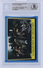 Carta Philip Herbert Star Wars firmata 1983 Topps Il ritorno dello Jedi #167 BGS