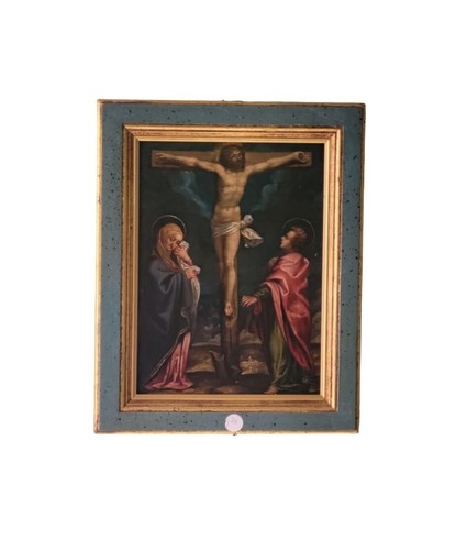 Quadro olio tela con - olio,