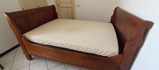 LETTO A BARCA IN NOCE - UNA PIAZZA E MEZZA - BUONO STATO EPOCA 1800 -