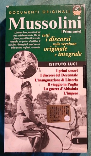 Vhs mussolini tutti i - vhs,