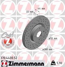 Zimmermann 370 4400 disco - 370.4400.52,