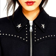 Cappotto Zara nero pea con
