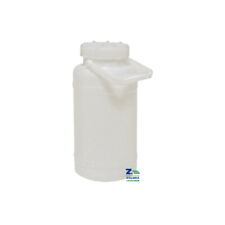 FUSTO CONTENITORE BOCCA LARGA 5 LT. BIANCO PER ALIMENTI CON TAPPO A VITE