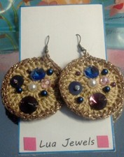 Orecchini Pendenti Gioielli In Pizzo fatti a mano  💙 LuaCreazioni 💙