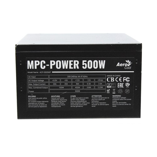 Aerocool mpc power 500w - aerocool, mpc-power